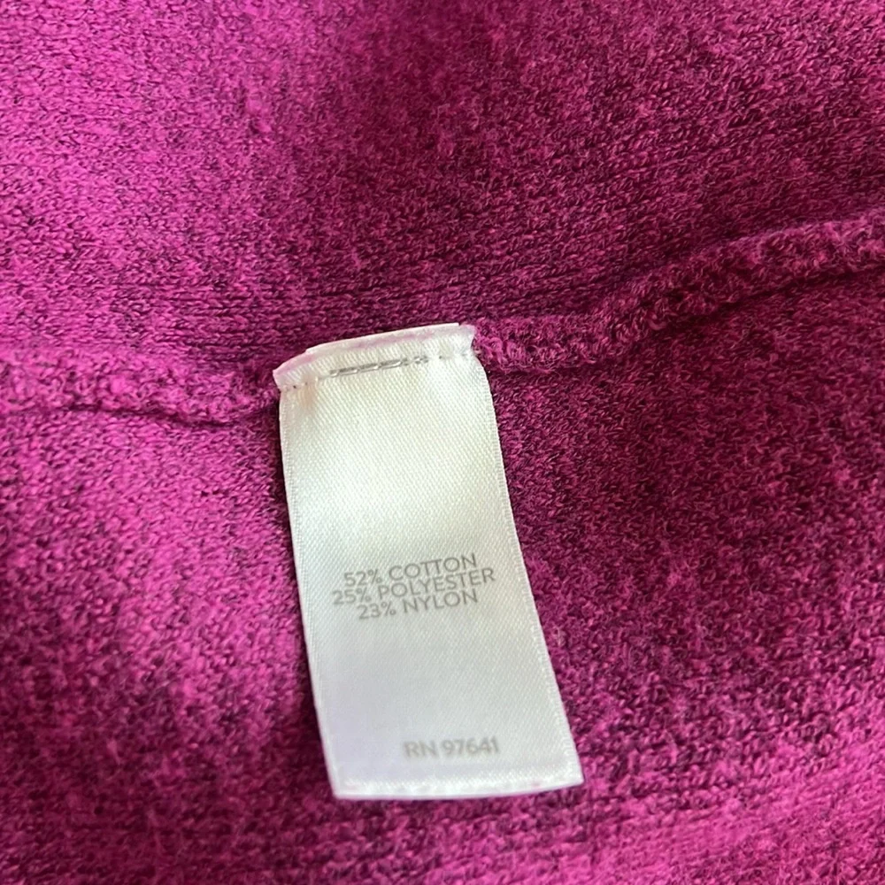 J. Jill Women's V-Neck Majestic Pink Saphire Sweater Sz M Excellent Condition - Picture 7 of 7